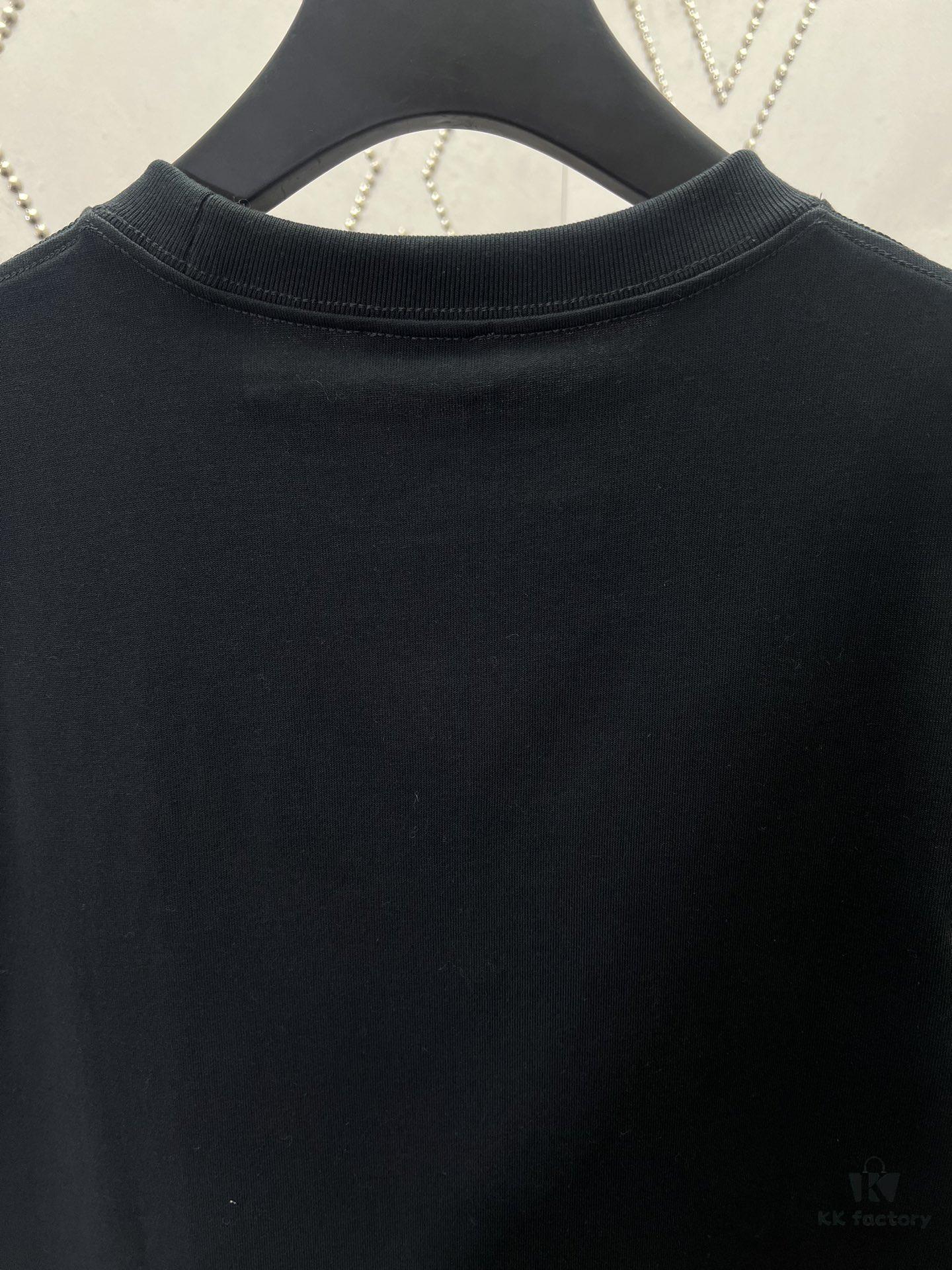Dior 25SS Spring Collection Limited Edition Snake Year Embroidered Letter Short Sleeve T-Shirt Unisex