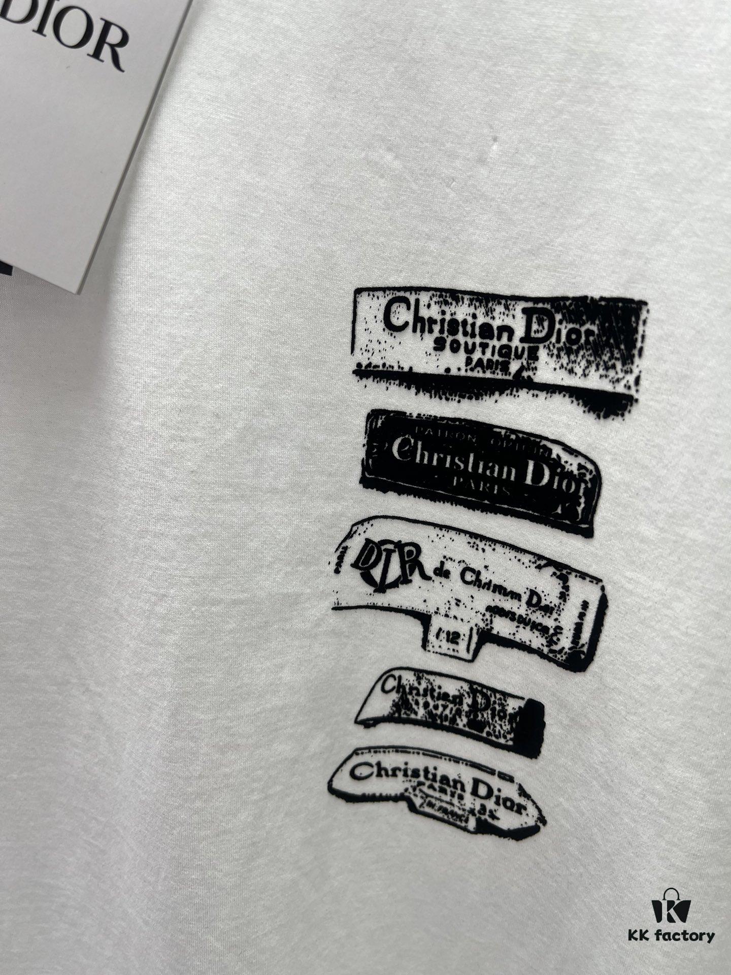 6931a063ccd8ab3d7af942c1 Dior 25SS New Arrival T-Shirt Featuring Dior Archives Labels