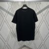 Dior 25SS New Arrival T-Shirt Featuring Dior Archives Labels in 3D Embossed Design, Made from Black Cotton Poplin Knit, Relaxed Fit with Flocked Logo on Chest, Unisex Style Ideal for Pairing with Wide-Leg Shorts