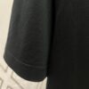Dior 25SS New Arrival T-Shirt Featuring Dior Archives Labels in 3D Embossed Design, Made from Black Cotton Poplin Knit, Relaxed Fit with Flocked Logo on Chest, Unisex Style Ideal for Pairing with Wide-Leg Shorts