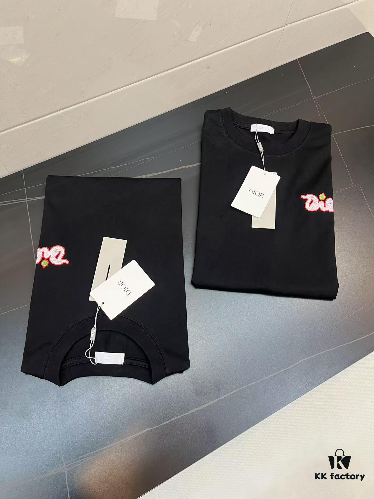 6931a064ccd8ab3d7af942d5 DIOR 2025 Year of the Snake Limited Edition Embroidered Snake Short Sleeve T-Shirt