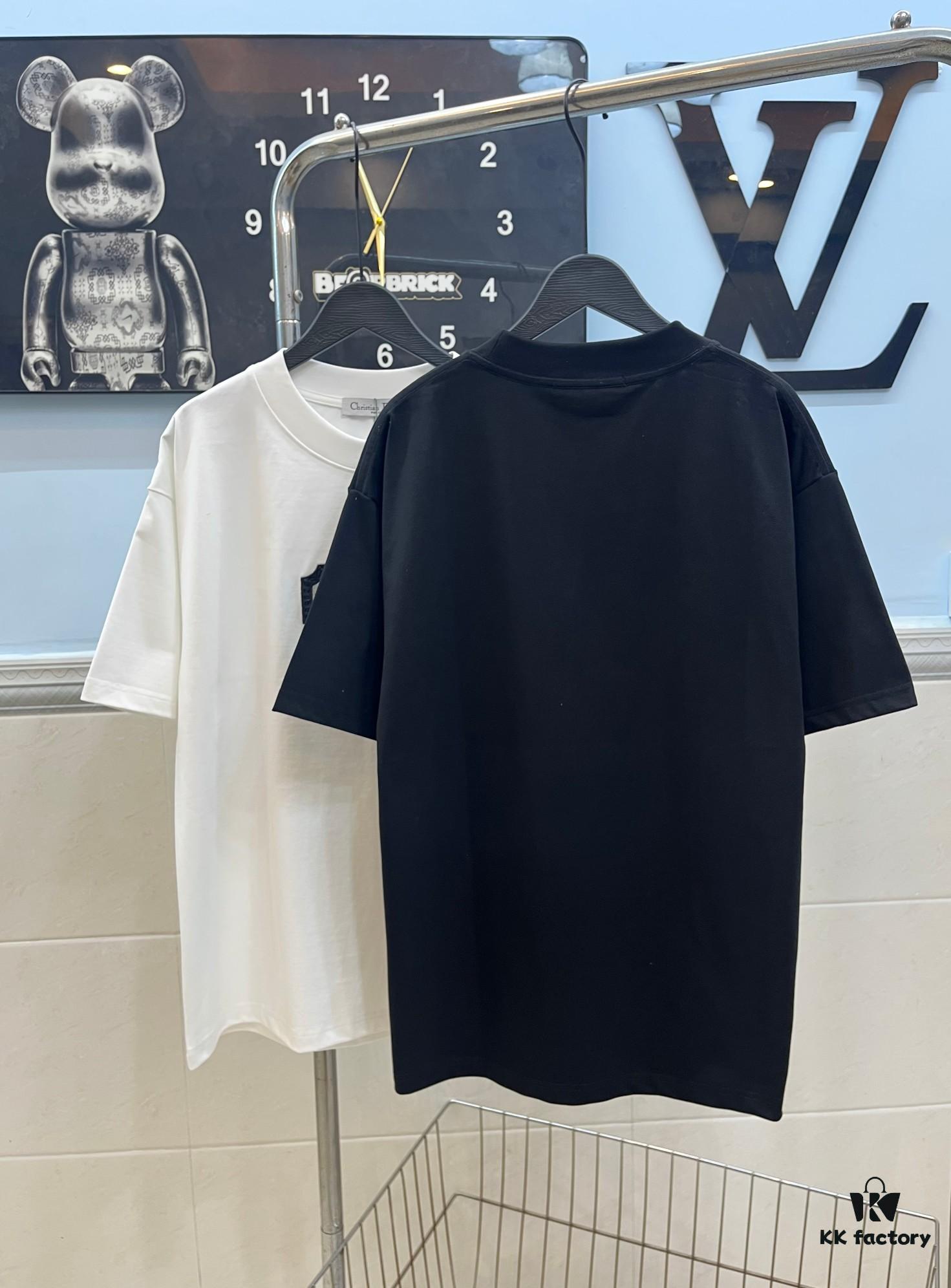 6931a065ccd8ab3d7af942db DIOR New Classic Embroidered Short Sleeve T-Shirt