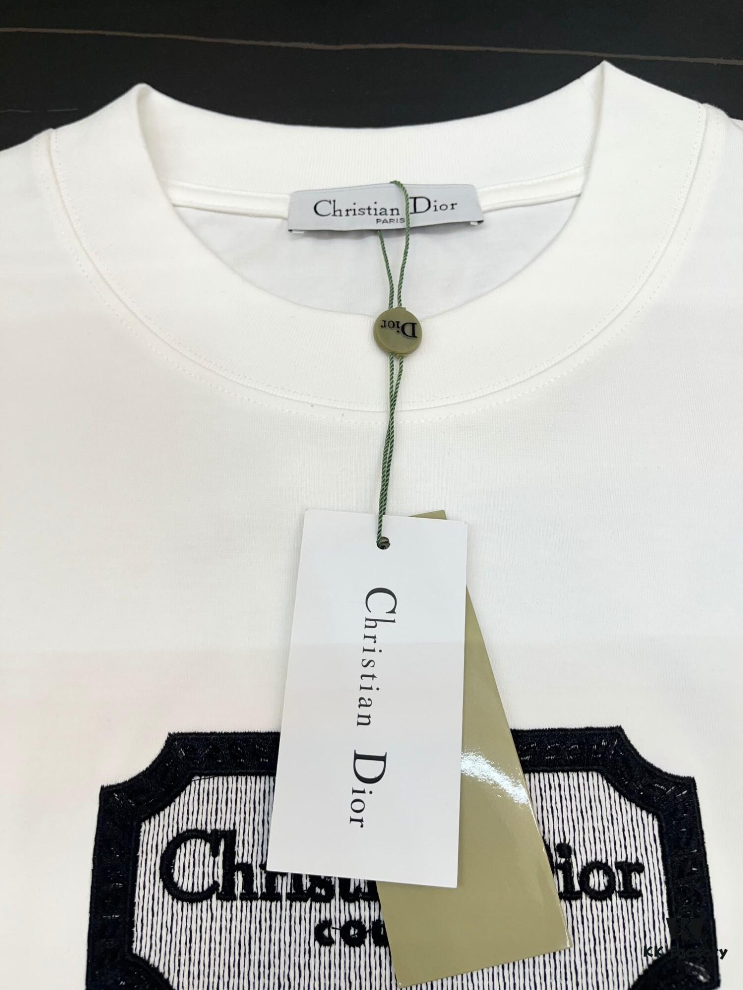 6931a065ccd8ab3d7af942de DIOR New Classic Embroidered Short Sleeve T-Shirt