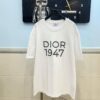 6931a065ccd8ab3d7af942e3 DIOR Dior Embroidered Round Neck Short Sleeve T-Shirt, 280g Double-Layer Pure Cotton Fabric, Exquisite Thousands-of-Needle Embroidery on Chest, Soft and Comfortable Fit, Premium Three-Label Version, Unisex Design