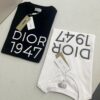 6931a065ccd8ab3d7af942ea DIOR Dior Embroidered Round Neck Short Sleeve T-Shirt, 280g Double-Layer Pure Cotton Fabric, Exquisite Thousands-of-Needle Embroidery on Chest, Soft and Comfortable Fit, Premium Three-Label Version, Unisex Design