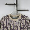 6931a067ccd8ab3d7af94306 New DIOR Knit Round-Neck Sweater Full Print Jacquard Monogram Short-Sleeve Unisex T-Shirt