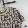6931a067ccd8ab3d7af94307 New DIOR Knit Round-Neck Sweater Full Print Jacquard Monogram Short-Sleeve Unisex T-Shirt
