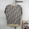 6931a068ccd8ab3d7af94308 New DIOR Knit Round-Neck Sweater Full Print Jacquard Monogram Short-Sleeve Unisex T-Shirt