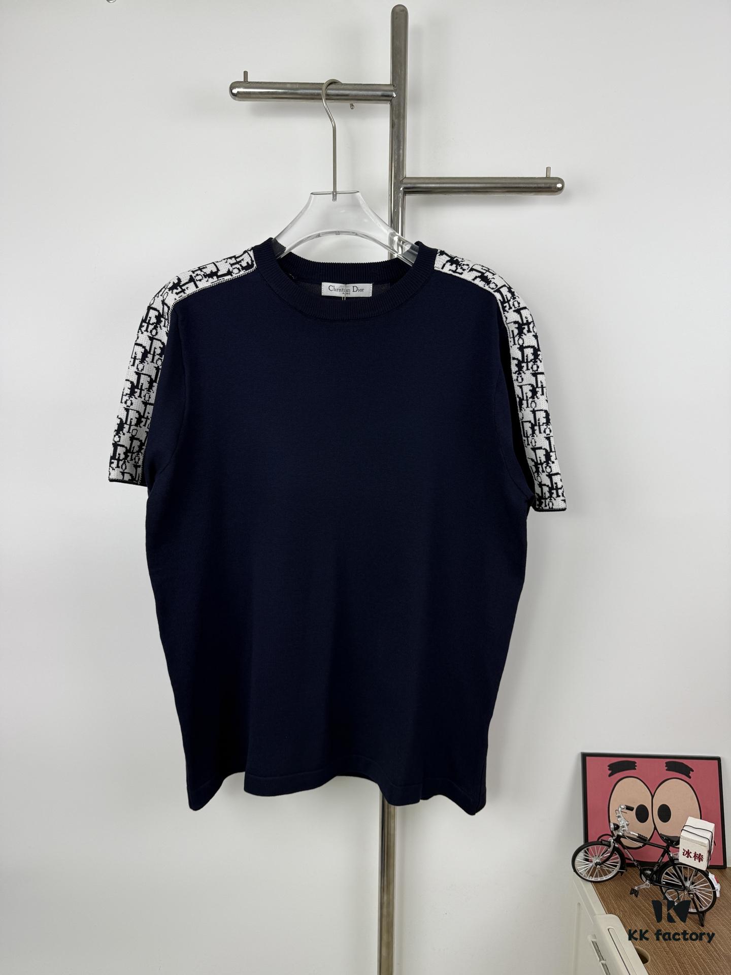 6931a069ccd8ab3d7af94320 New DIOR 2024 Summer Short-Sleeve T-Shirt with Webbing Design