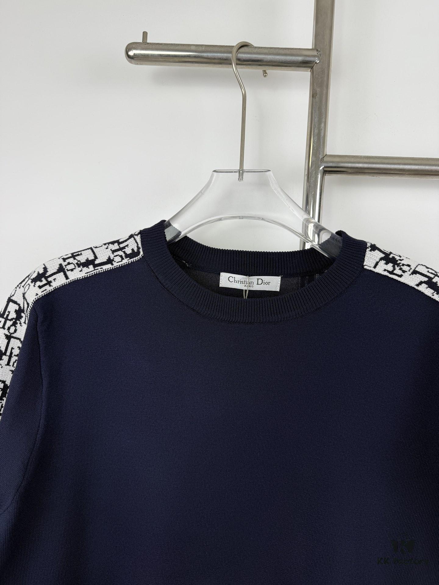 6931a069ccd8ab3d7af94322 New DIOR 2024 Summer Short-Sleeve T-Shirt with Webbing Design