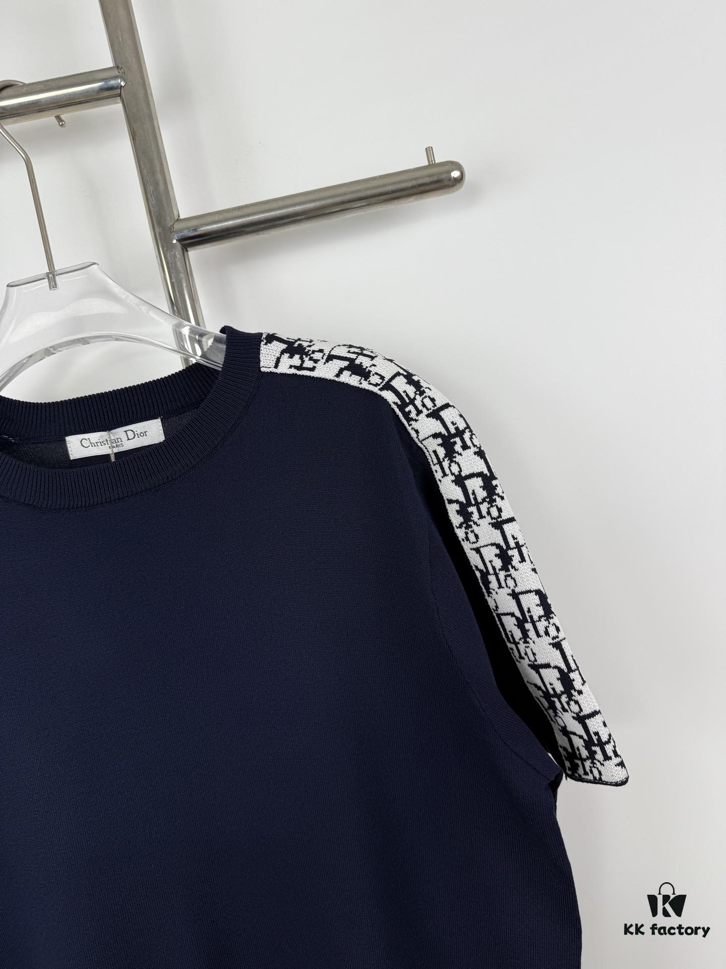 6931a069ccd8ab3d7af94323 New DIOR 2024 Summer Short-Sleeve T-Shirt with Webbing Design