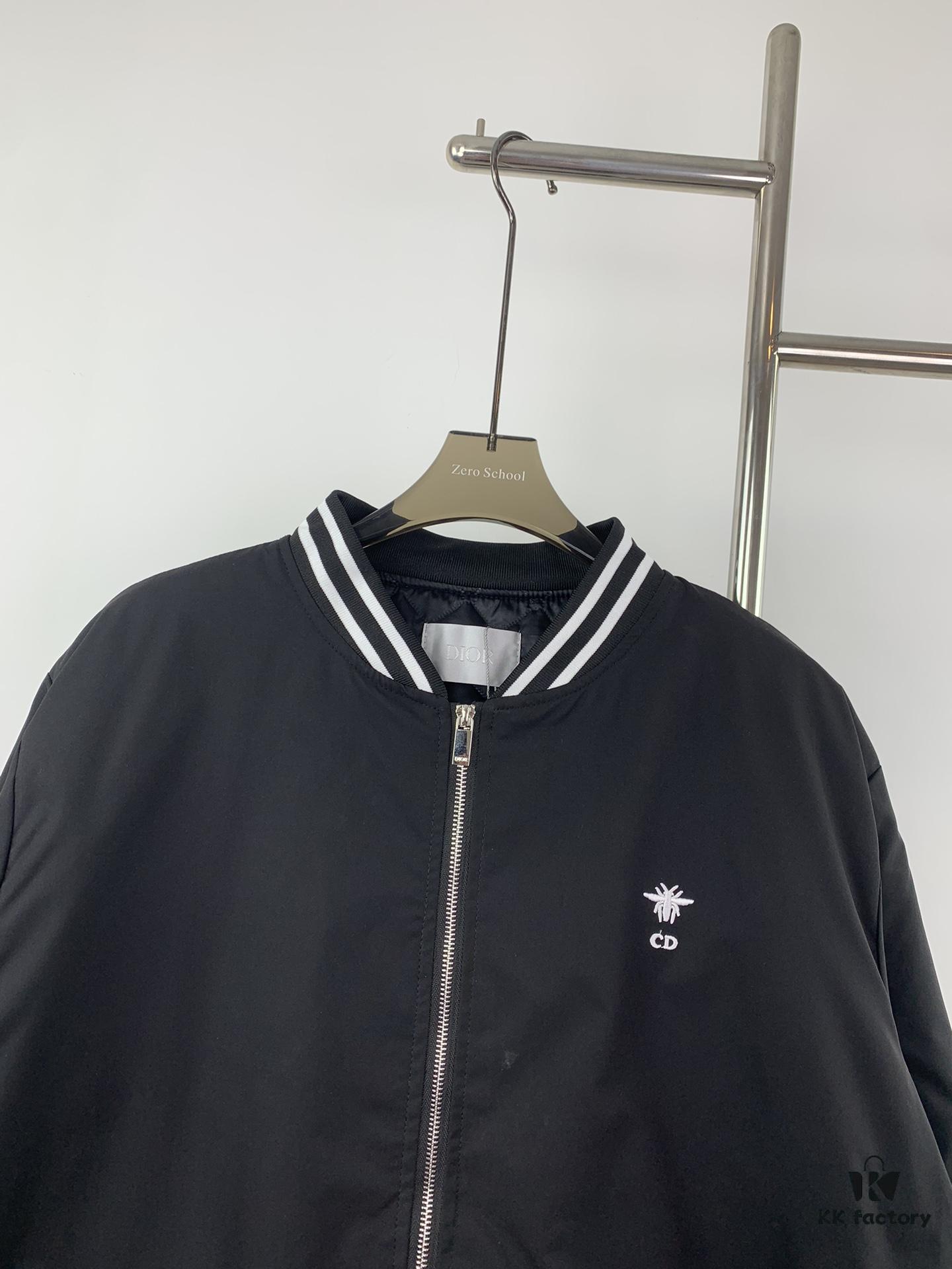 DIOR 2023 SS Embroidered Back Pilot Jacket Cotton Coat
