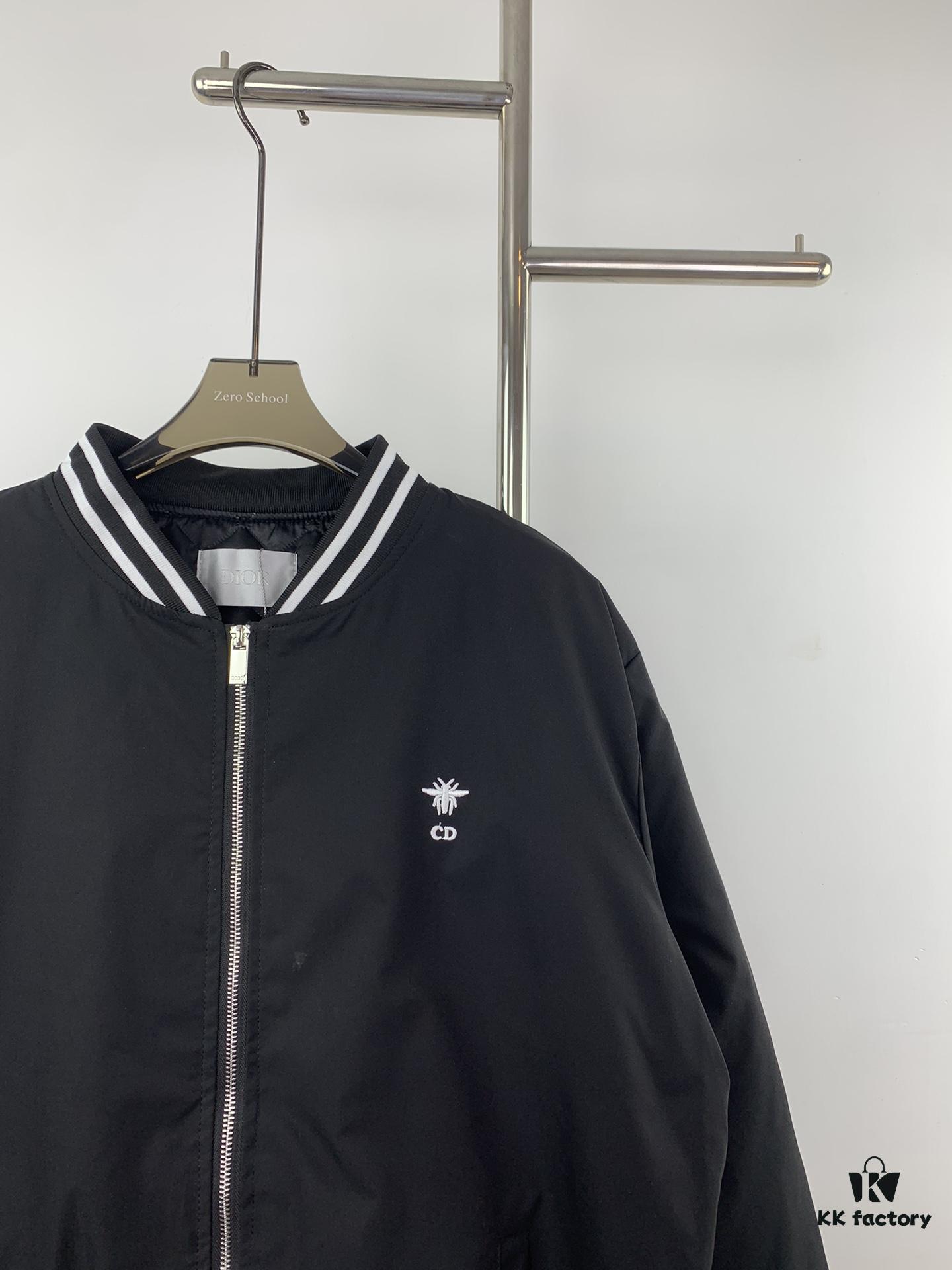 DIOR 2023 SS Embroidered Back Pilot Jacket Cotton Coat