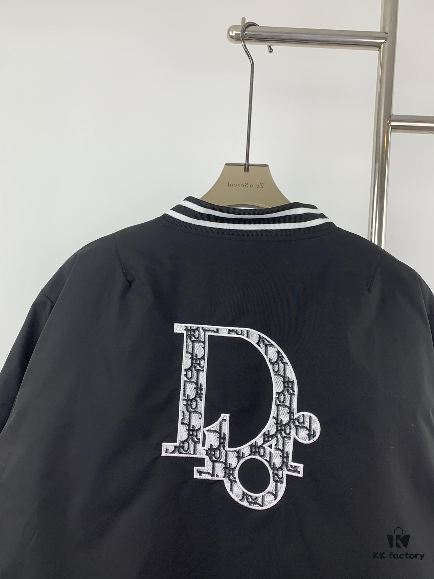 DIOR 2023 SS Embroidered Back Pilot Jacket Cotton Coat