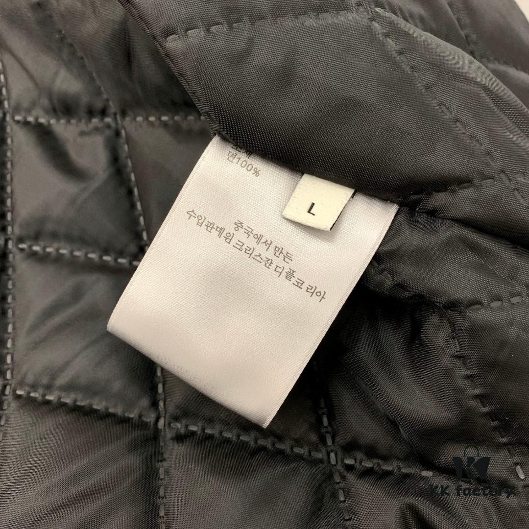 6931a06bccd8ab3d7af94351 New DIOR CD23SS Embroidered Back Letter Pilot Jacket Autumn-Winter Thickened Cotton Coat Unisex