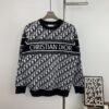 6931a06bccd8ab3d7af94354 New Dior Knit Pullover Sweater with DIOR Logo Stripe Print in Contrasting Colors, Minimalist Runway Design Featuring Wool Blend and Elegant Black-and-White Aesthetic