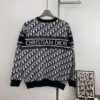 6931a06bccd8ab3d7af94357 New Dior Knit Pullover Sweater with DIOR Logo Stripe Print in Contrasting Colors, Minimalist Runway Design Featuring Wool Blend and Elegant Black-and-White Aesthetic