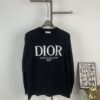 6931a06dccd8ab3d7af94371 2023 DIOR Autumn-Winter New Arrival Letter Jacquard Crew Neck Sweater Unisex Stylish Soft Knitwear