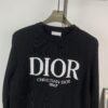 6931a06dccd8ab3d7af94372 2023 DIOR Autumn-Winter New Arrival Letter Jacquard Crew Neck Sweater Unisex Stylish Soft Knitwear