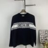 6931a06dccd8ab3d7af9437f New Dior DIOR 2024 Latest Jacquard Knit Long Sleeve Sweater Unisex