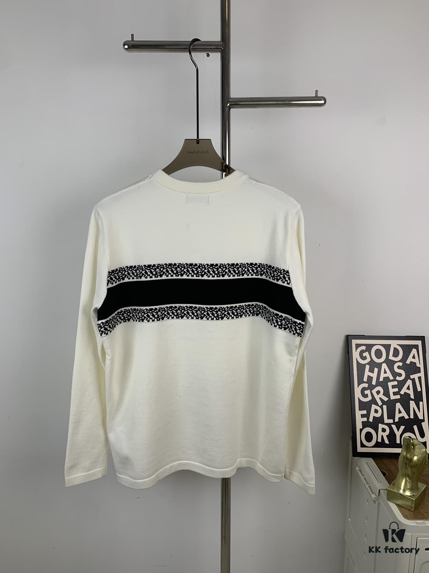 6931a06dccd8ab3d7af94382 New Dior DIOR 2024 Latest Jacquard Knit Long Sleeve Sweater Unisex