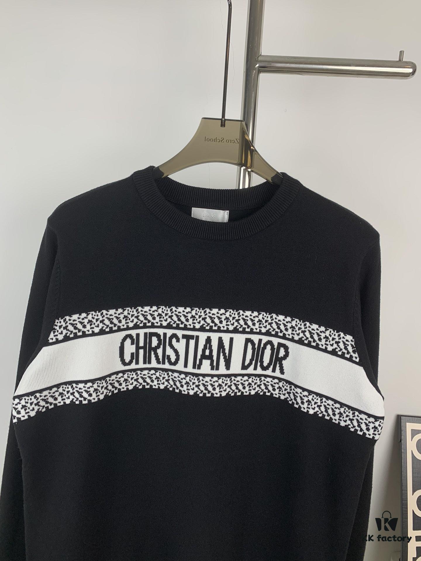 6931a06dccd8ab3d7af94383 New Dior DIOR 2024 Latest Jacquard Knit Long Sleeve Sweater Unisex