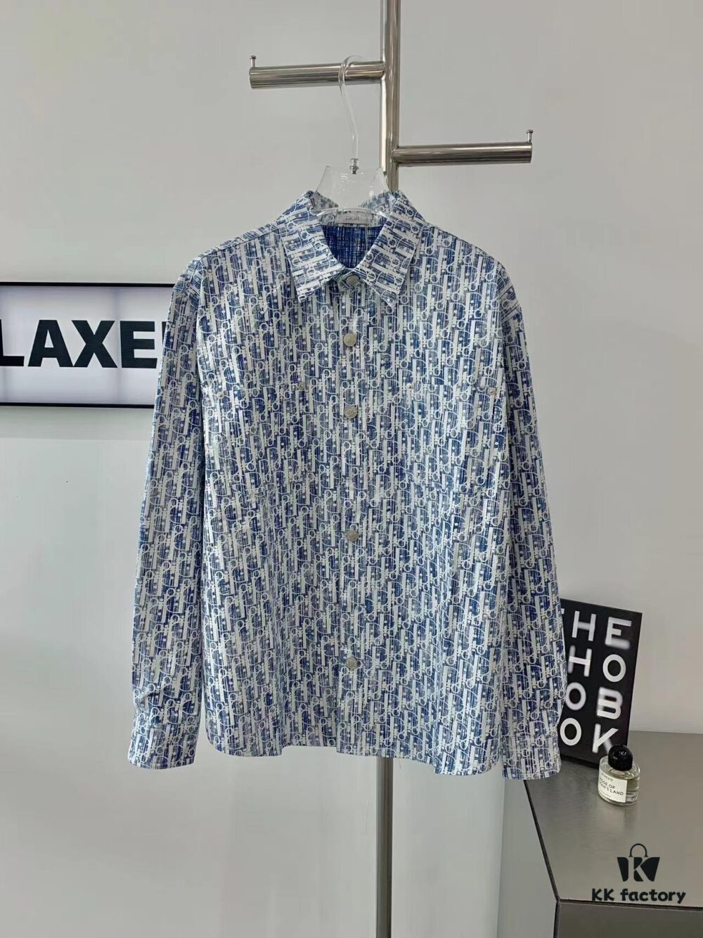 6931a070ccd8ab3d7af943b4 New Dior✖️Stussy Denim Shirt Jacket with Signature Oblique Print