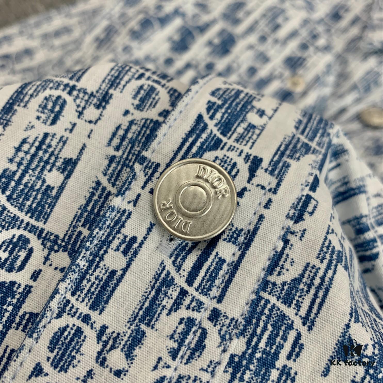 6931a070ccd8ab3d7af943b9 New Dior✖️Stussy Denim Shirt Jacket with Signature Oblique Print
