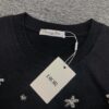 6931a072ccd8ab3d7af943ea New Dior Short-Sleeve T-Shirt with Heavy Embroidered Stars and Lettering