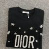 6931a073ccd8ab3d7af943ef New Dior Short-Sleeve T-Shirt with Heavy Embroidered Stars and Lettering