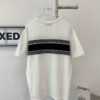 6931a073ccd8ab3d7af943f3 New Dior DIOR 2024 Collection Jacquard Knit Short-Sleeve Slim-Fit Stretch T-Shirt Unisex