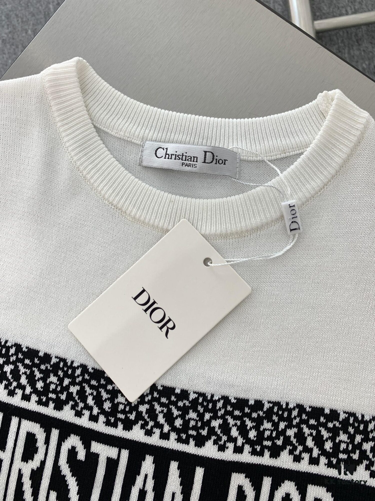 6931a073ccd8ab3d7af943f5 New Dior DIOR 2024 Collection Jacquard Knit Short-Sleeve Slim-Fit Stretch T-Shirt Unisex