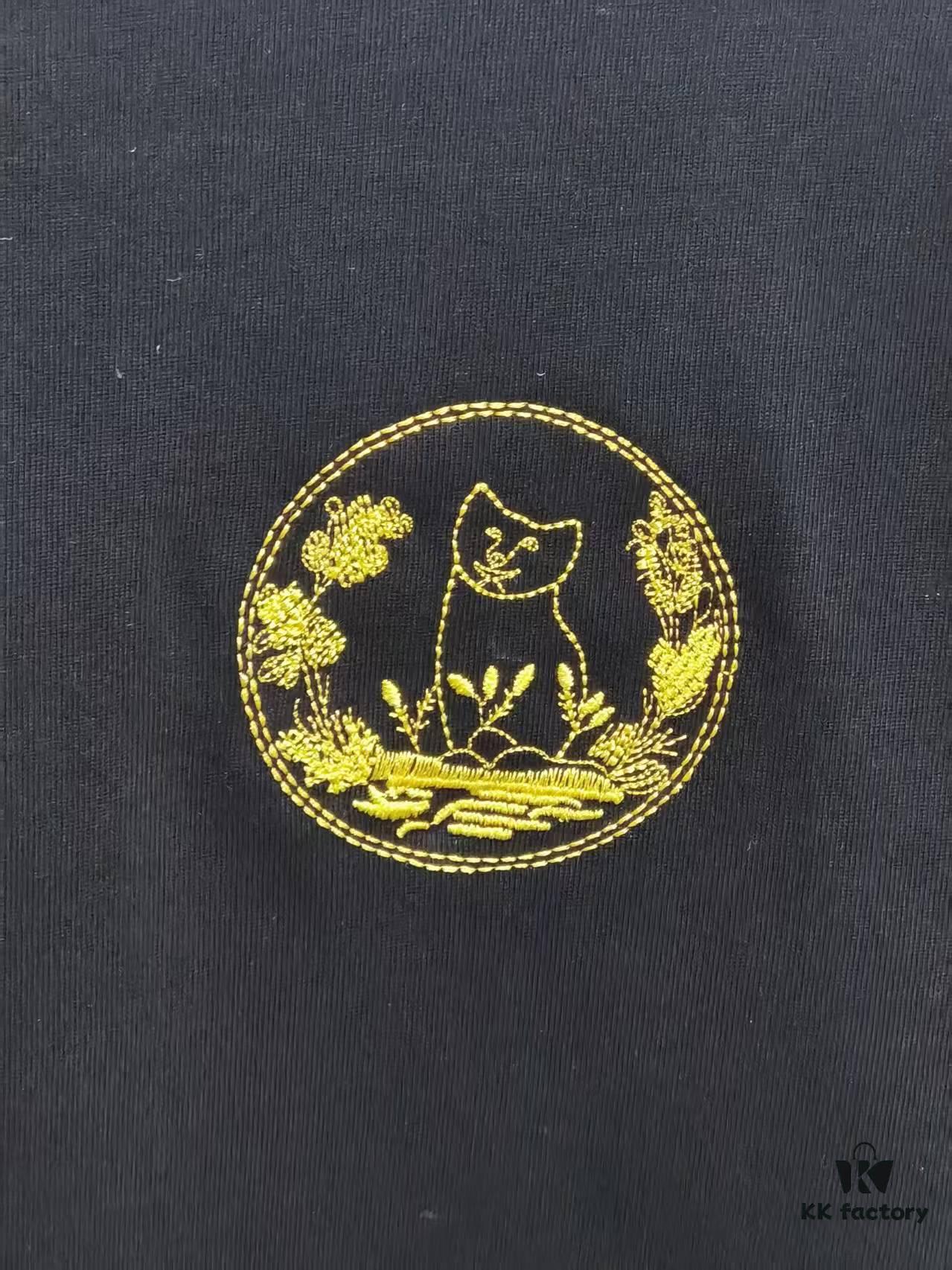 Dior D'Or (Top-tier Embroidered Version, Different from Standard Stock) Short Sleeve T-Shirt