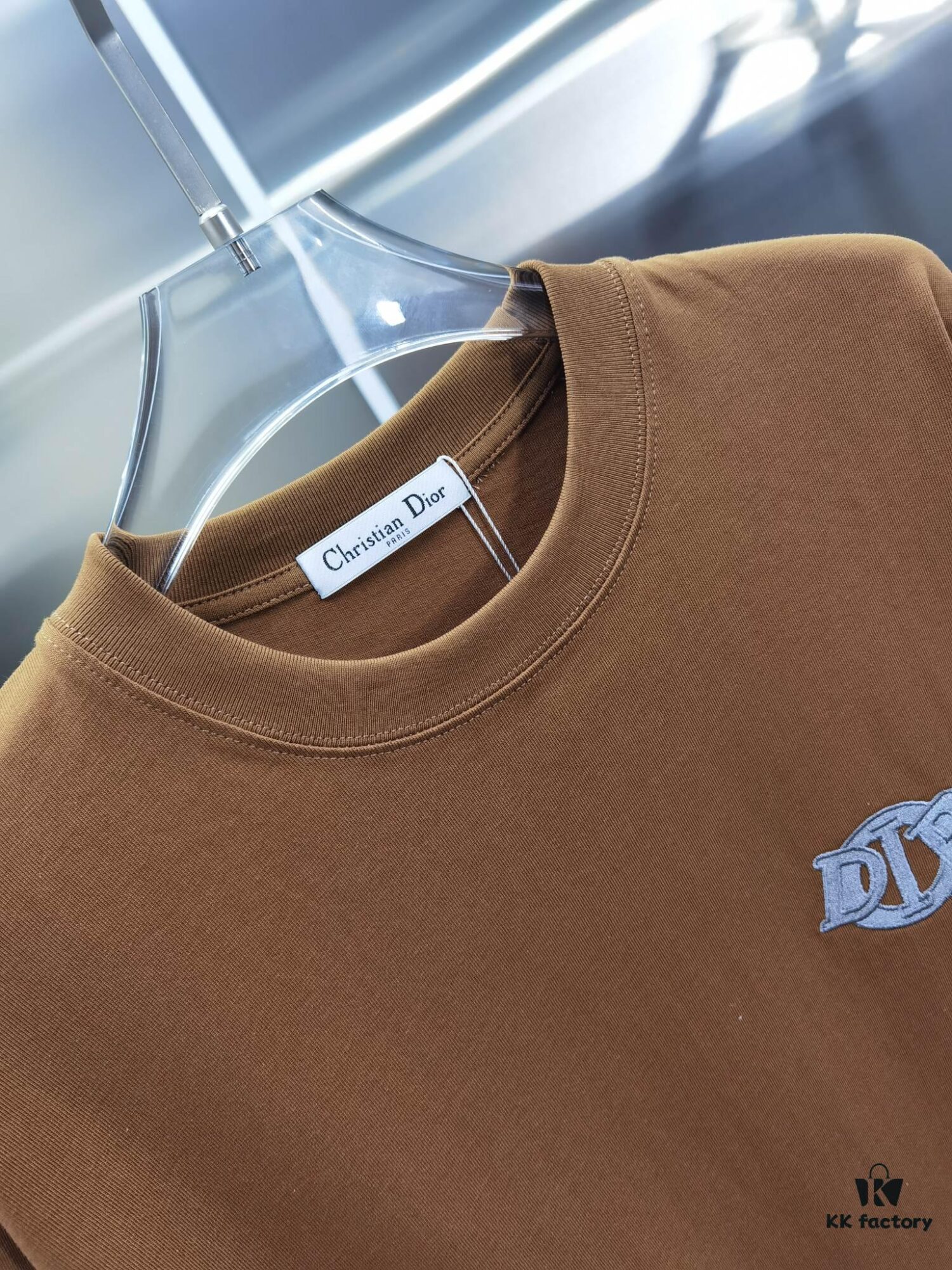 6931a078ccd8ab3d7af9444e Dior D'Or (Embroidered Premium Version, Different from Standard Stock) Short Sleeve T-Shirt