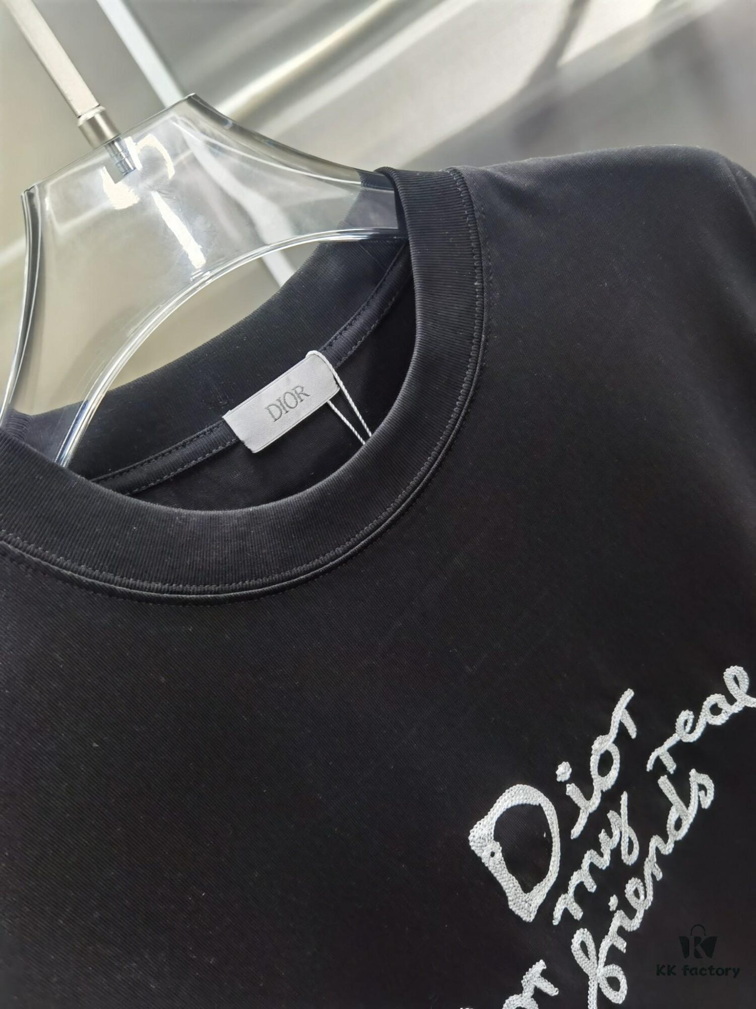 6931a079ccd8ab3d7af94462 Dior D'Or (Embroidered Top-tier Version, Distinct from Standard Stock) Short Sleeve T-Shirt, 300g Double-combed 100% Cotton, 320g Selanur 1x1 Ribbing, Embroidery Logo Craftsmanship, Unisex Design