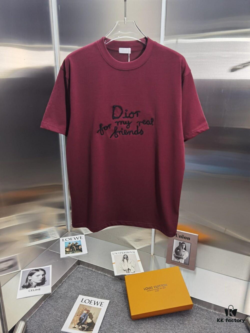 6931a079ccd8ab3d7af94465 Dior D'Or (Embroidered Premium Version, Different from Standard Stock) Short Sleeve T-Shirt