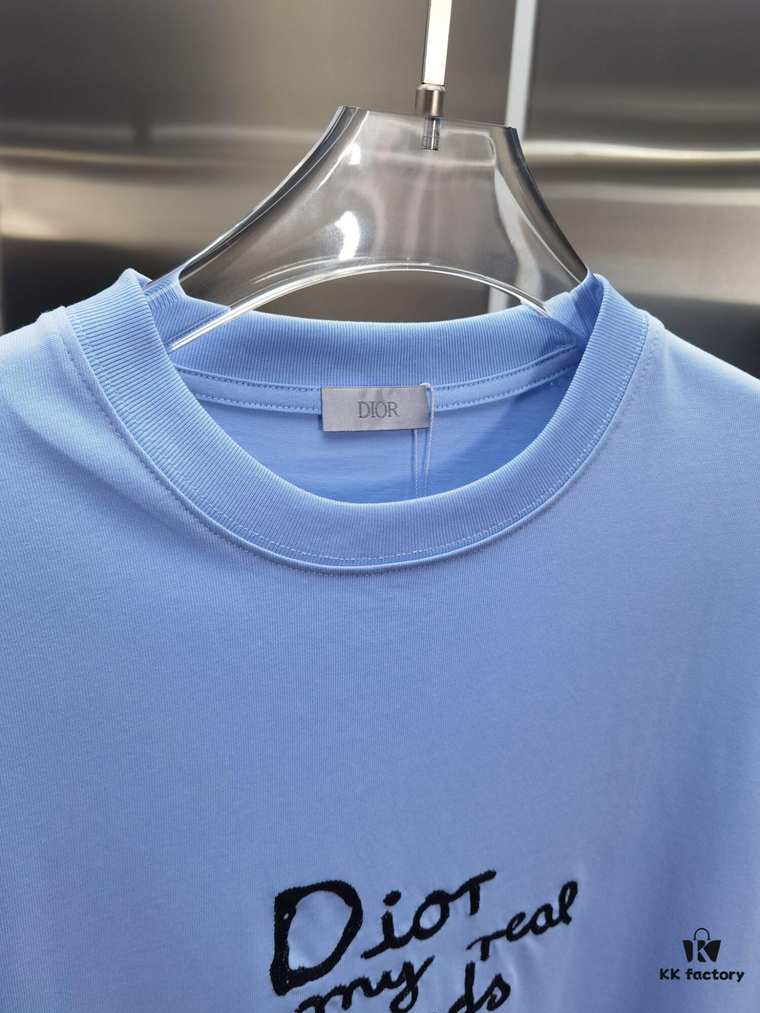 6931a079ccd8ab3d7af9446b Dior D'Or (Top-tier Embroidered Version, Different from Standard Stock) Short Sleeve T-Shirt