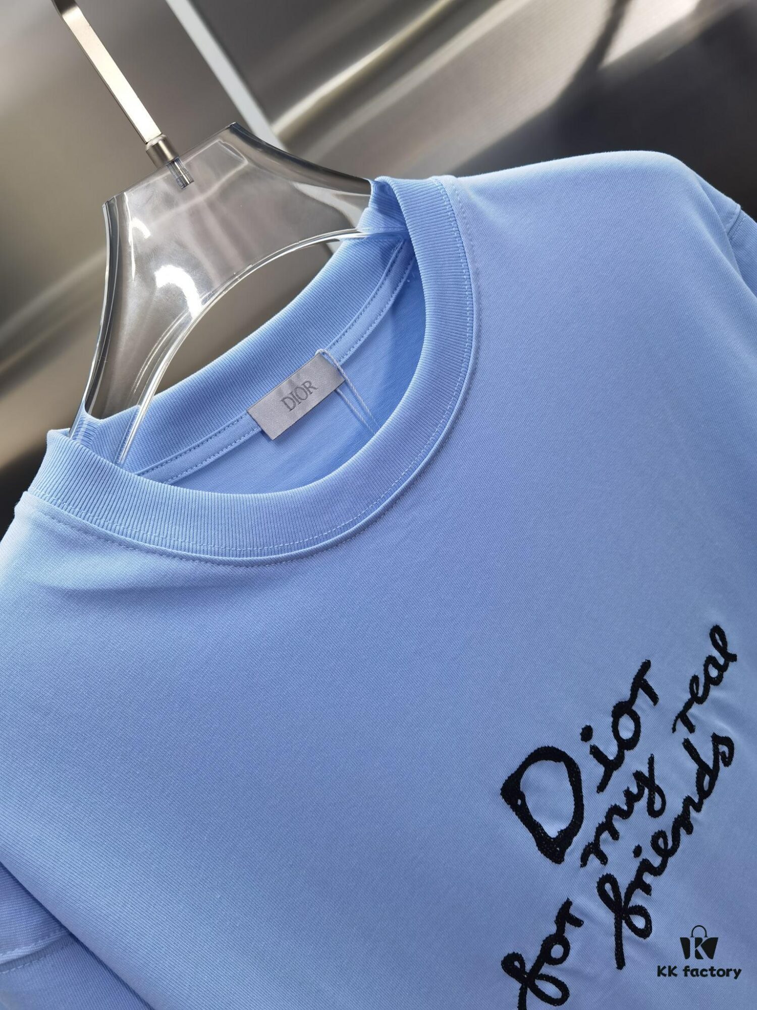 6931a079ccd8ab3d7af9446c Dior D'Or (Top-tier Embroidered Version, Different from Standard Stock) Short Sleeve T-Shirt