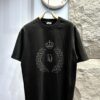 6931a07accd8ab3d7af9447b Dior Crown Crystal Embellished Short Sleeve T-Shirt