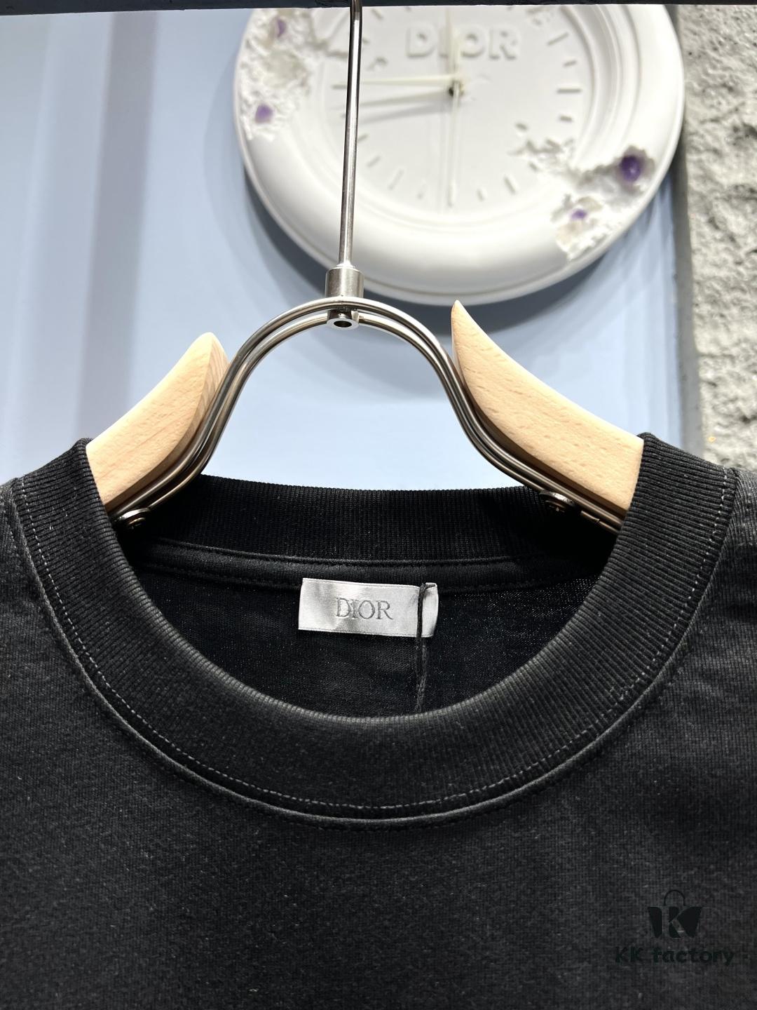 6931a07accd8ab3d7af9447c Dior Crown Crystal Embellished Short Sleeve T-Shirt