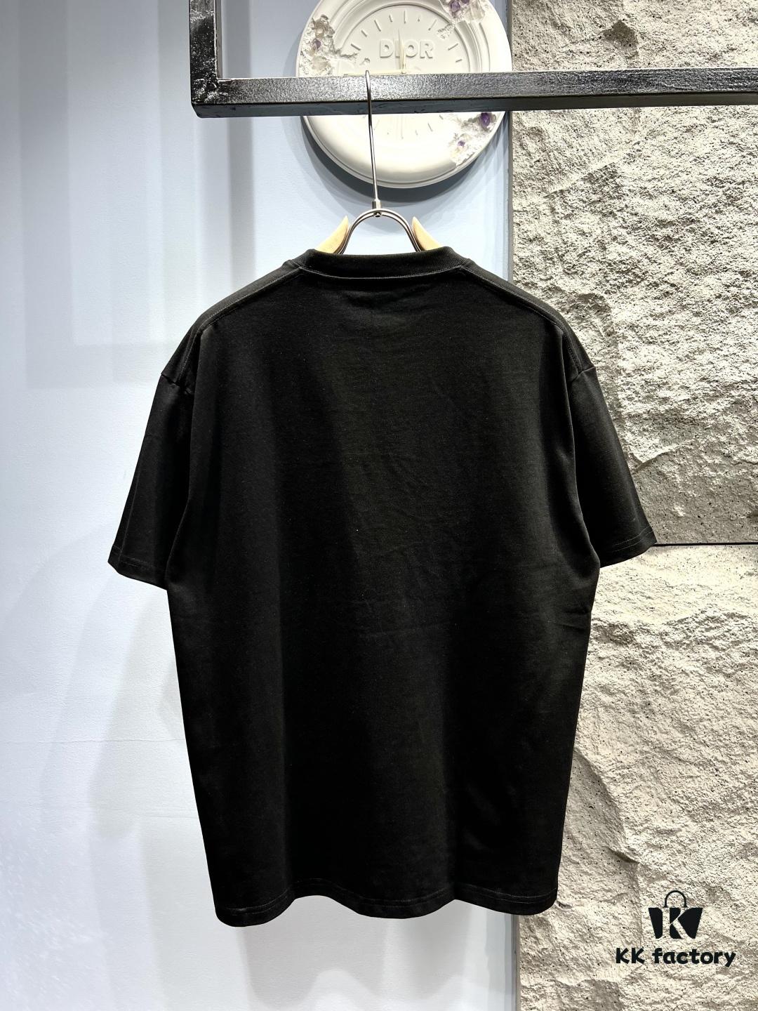 6931a07bccd8ab3d7af94483 Dior Crown Crystal Embellished Short Sleeve T-Shirt