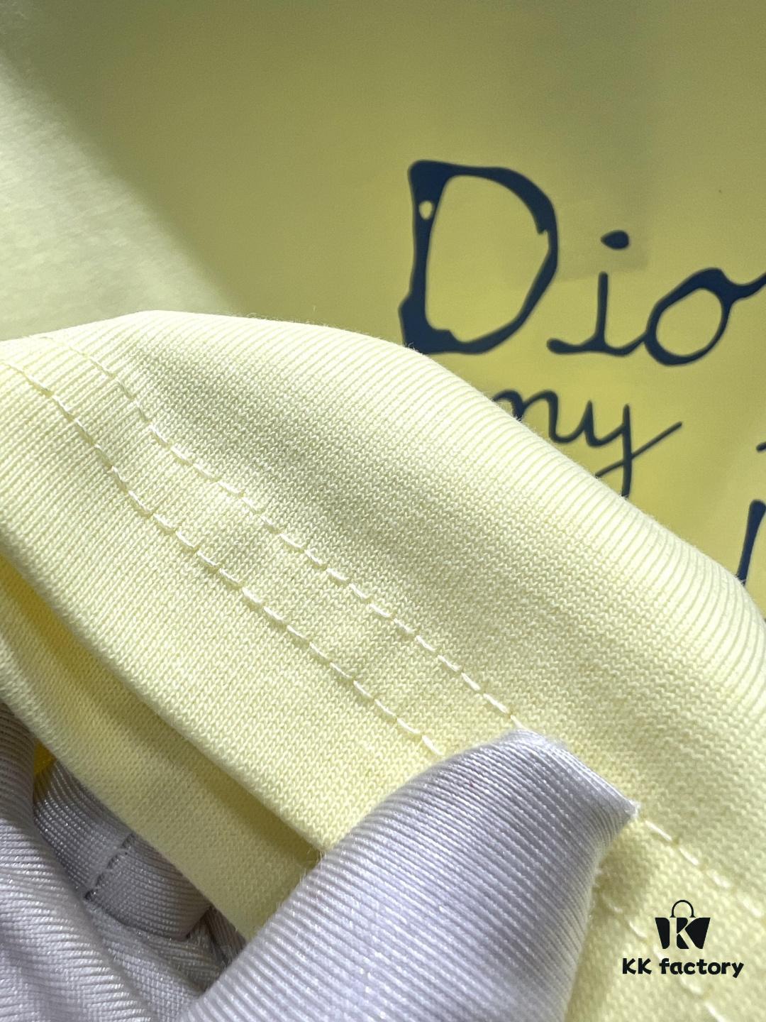 Dior Hand-Signed Print Short Sleeve T-Shirt