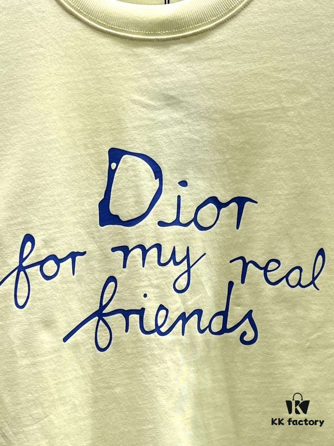 Dior Hand-Signed Print Short Sleeve T-Shirt