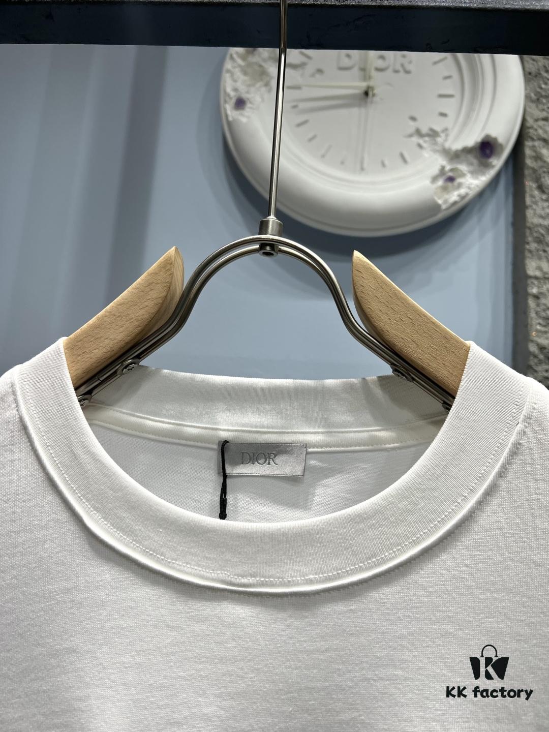 6931a07dccd8ab3d7af944bb Dior Hand-Signed Print Short-Sleeve T-Shirt