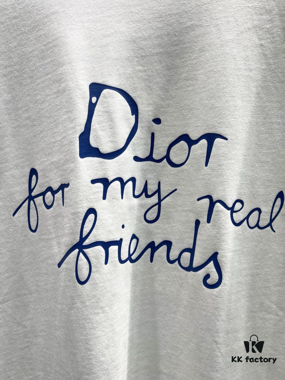 6931a07dccd8ab3d7af944bc Dior Hand-Signed Print Short-Sleeve T-Shirt