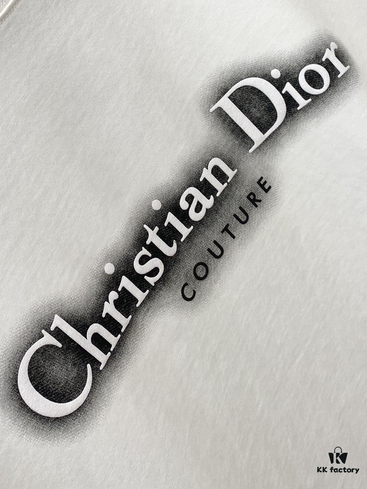 6931a080ccd8ab3d7af944f4 Dior 2025 Latest Short Sleeve T-Shirt, Stylish and Minimalist Design with Premium Chest Logo Print, Made of High-Quality Cotton Fabric