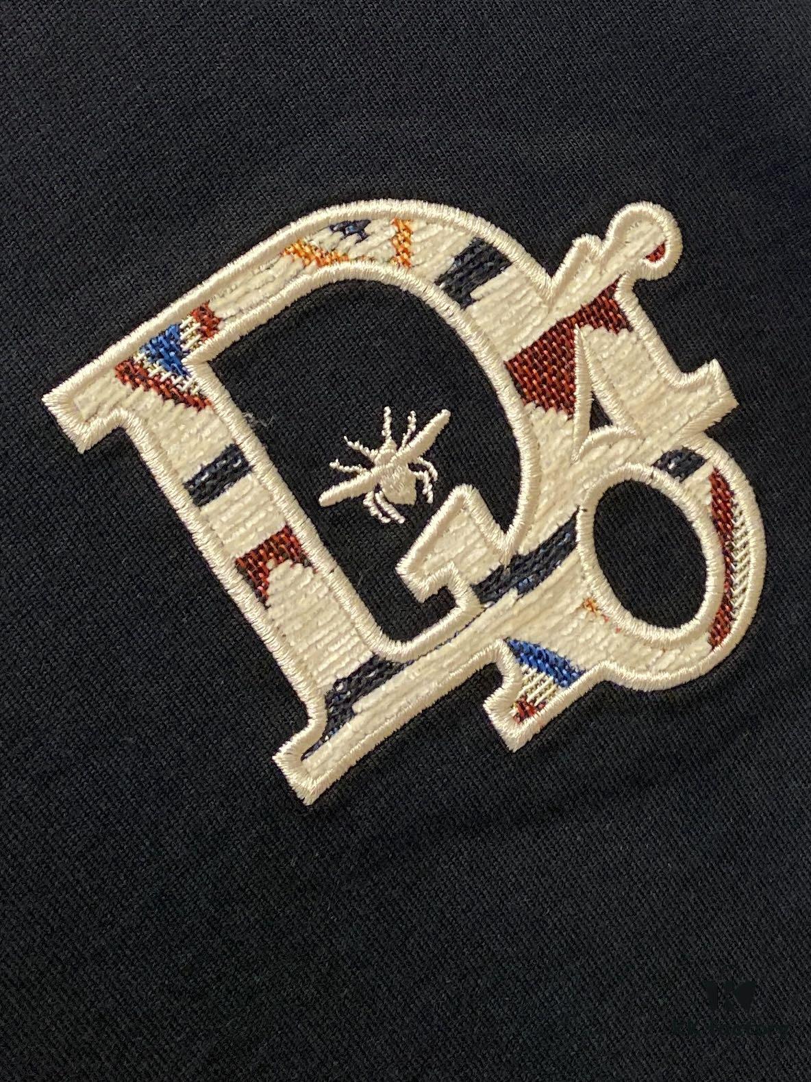 6931a081ccd8ab3d7af94506 Dior 2025 Latest Short Sleeve T-Shirt, Stylish and Fashionable with Exquisite Embroidered Logo on Chest, Minimalist and Versatile Design