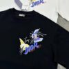 6931a08accd8ab3d7af945c4 DIO*R DIOR 25s New Couple Round Neck T-Shirt with Fresh Butterfly Effect Print, 260g 100% Premium Cotton, Soft and Elastic Fabric, Crisp and Vivid Design, Comfortable, Breathable, Ideal for Daily Wear or Layering
