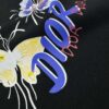 6931a08accd8ab3d7af945c6 DIO*R DIOR 25s New Couple Round Neck T-Shirt with Fresh Butterfly Effect Print, 260g 100% Premium Cotton, Soft and Elastic Fabric, Crisp and Vivid Design, Comfortable, Breathable, Ideal for Daily Wear or Layering