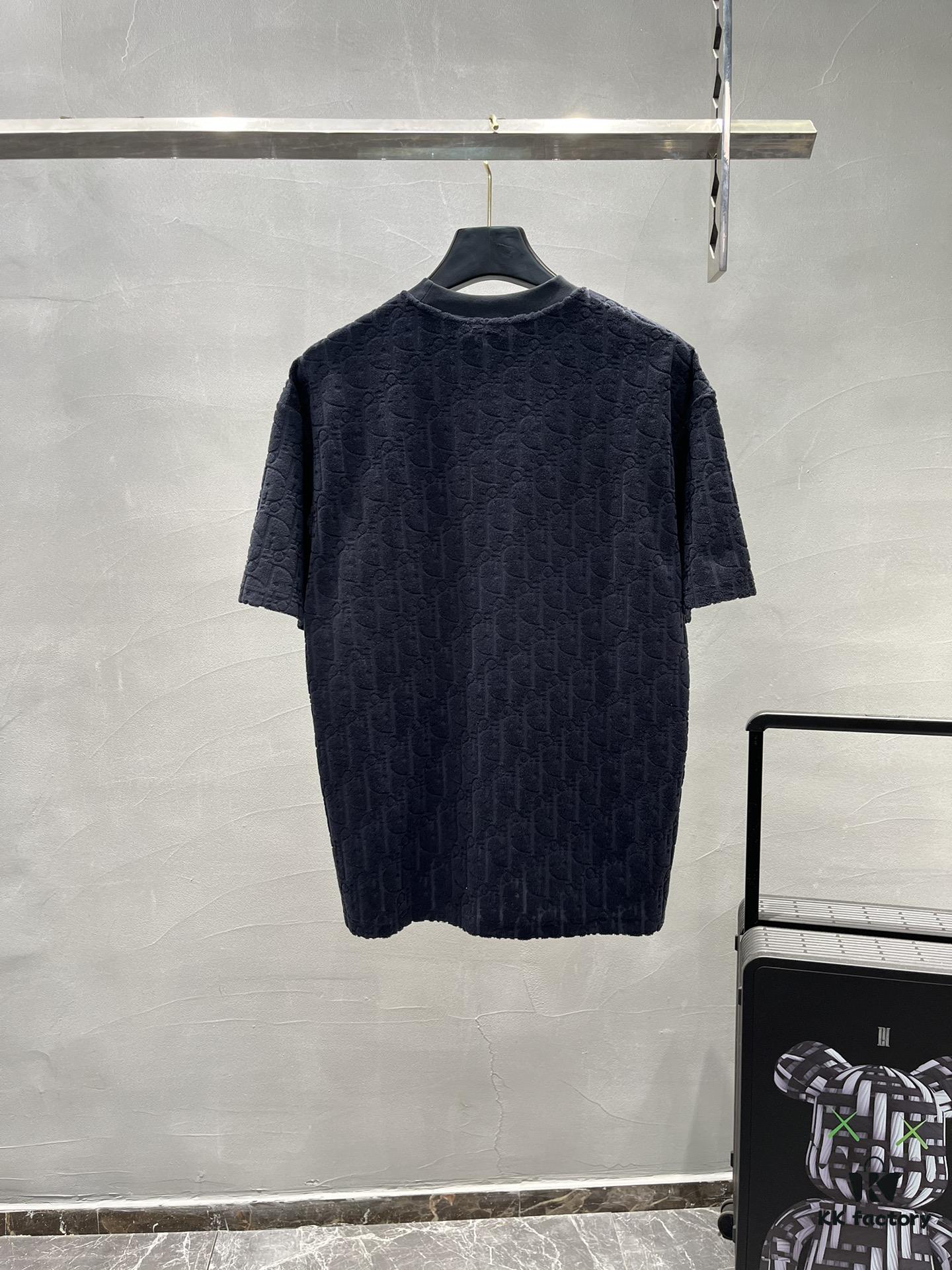 6931a08cccd8ab3d7af945ed Dior 25s New Arrival Original Order T-Shirt, Custom Terry Fabric with Letter Jacquard, Classic Short-Sleeve Dior Fashion Style, Solid Color Design, Stylish and Versatile, Three Labels Complete